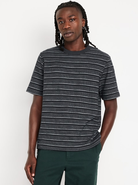 Textured-Bouclé T-Shirt