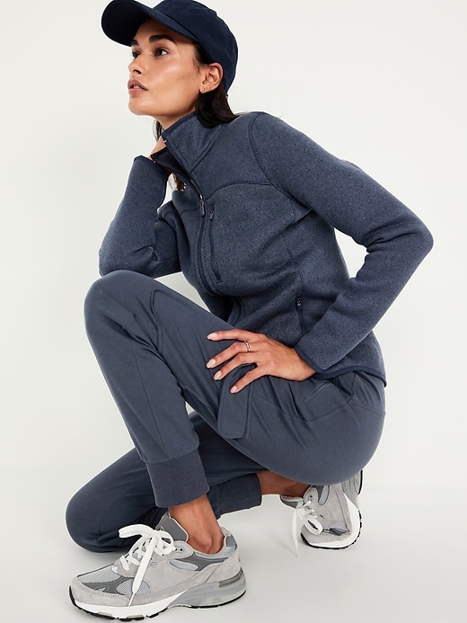 Image number 6 showing, Fleece-Knit Zip Jacket