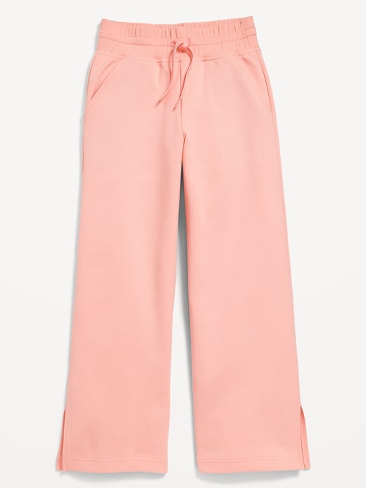 Image number 4 showing, Dynamic Fleece High-Waisted Wide-Leg Pants for Girls