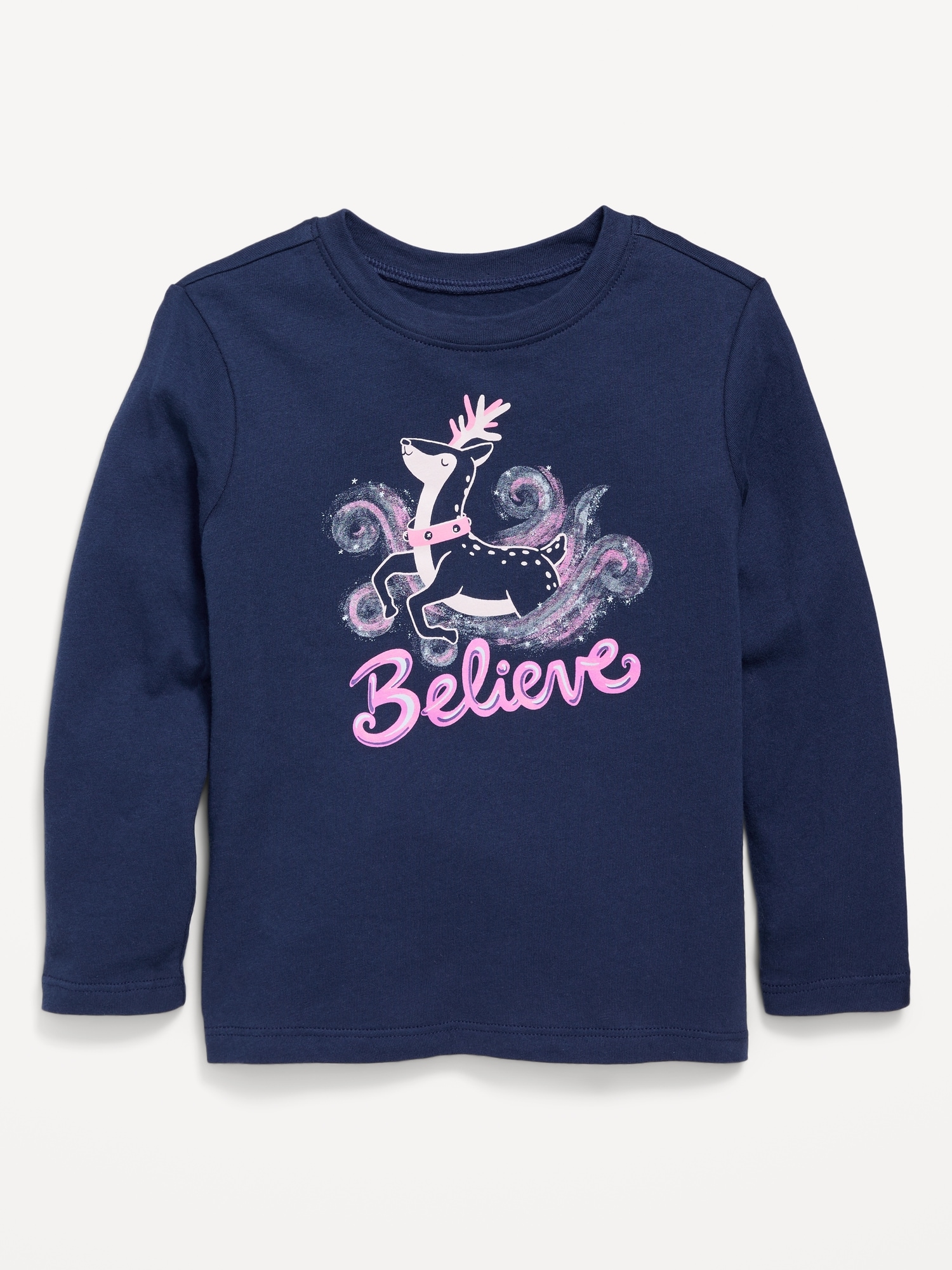 Long-Sleeve Graphic T-Shirt for Toddler Girls