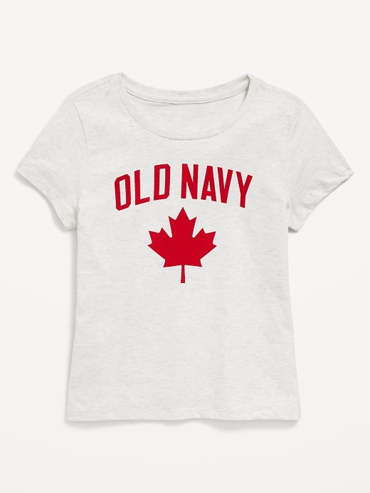 View large product image 1 of 2. Short-Sleeve Canada Logo-Graphic T-Shirt for Girls