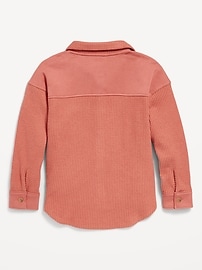 View large product image 3 of 3. Cozy Waffle-Knit Shacket for Girls