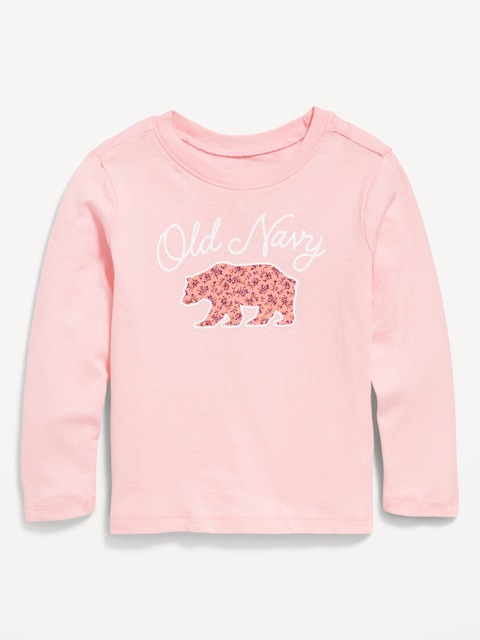 Long-Sleeve Logo-Graphic T-Shirt for Toddler Girls - Pink Pirouette