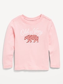 L'image numéro 1 présente T-shirt à manches longues à logo imprimé pour Toute-petite fille