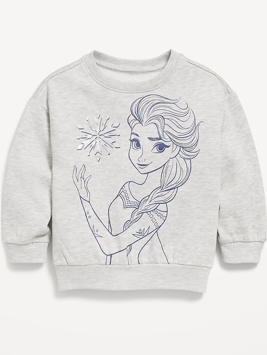 View large product image 1 of 1. Disney© Drop-Shoulder Graphic Sweatshirt for Toddler Girls