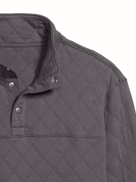 Image number 5 showing, Quarter-Snap Quilted Fleece Sweatshirt