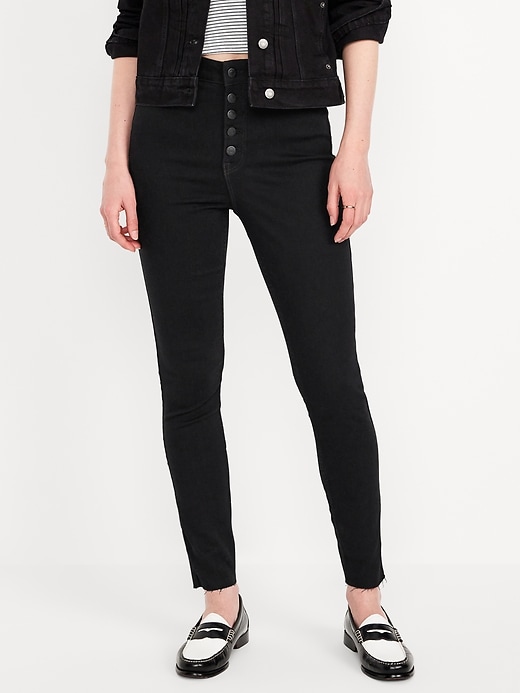 Image number 2 showing, Extra High-Waisted Rockstar 360° Stretch Super-Skinny Jeans