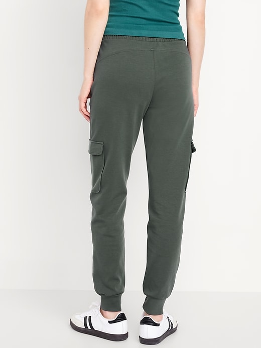 Image number 2 showing, High-Waisted Dynamic Fleece Cargo Joggers