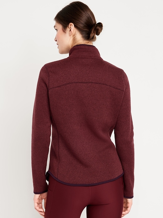 Image number 2 showing, Fleece-Knit Zip Jacket