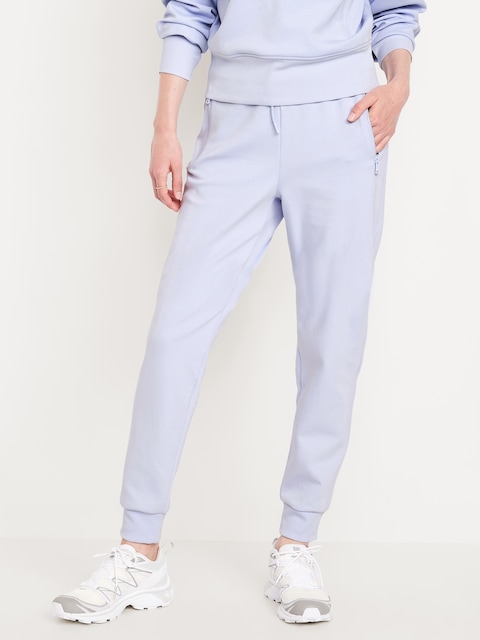 Pantalon de jogging à taille haute en molleton dynamique