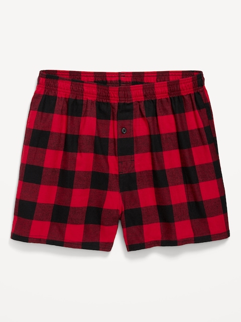 Flannel Boxer Shorts - Multi