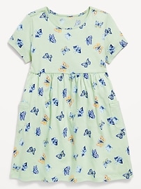 Image number 1 showing, Printed Jersey-Knit Short-Sleeve Dress for Toddler Girls