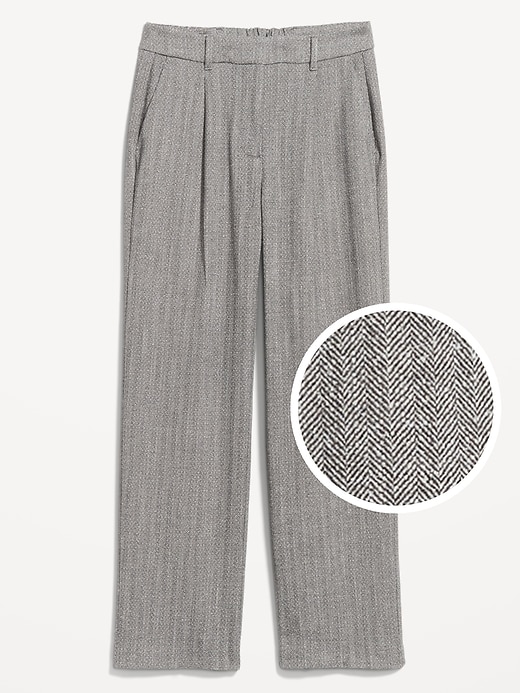 Image number 4 showing, Extra High-Waisted Taylor Wide-Leg Trouser Pants