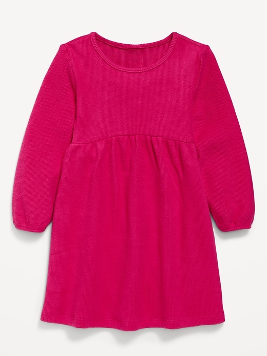 Voir une image plus grande du produit 1 de 1. Robe en tricot isotherme à manches longues pour toute-petite fille