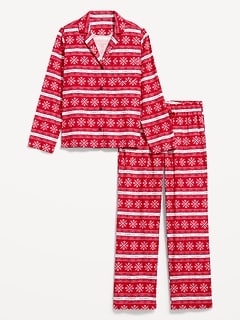 Matching snowflake pajamas sale