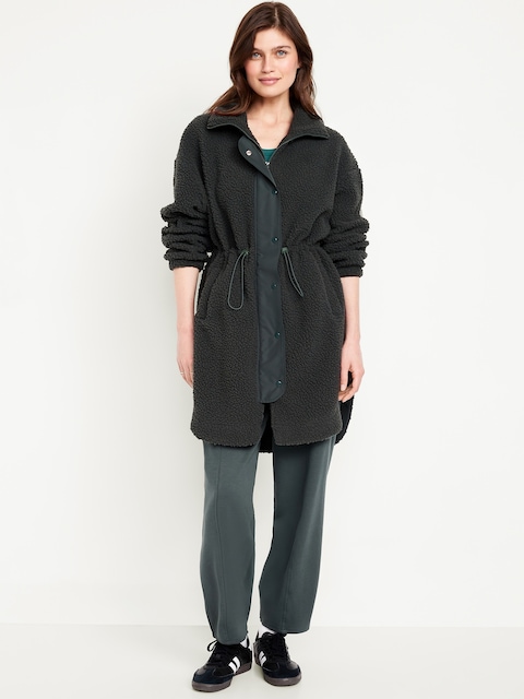 Long Sherpa Parka - Dark Ivy