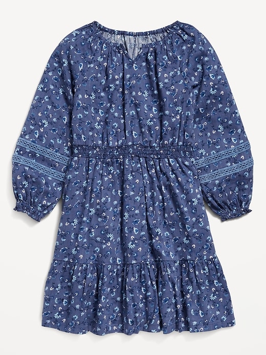 Image number 3 showing, Printed Long-Sleeve Fit and Flare Dress for Girls
