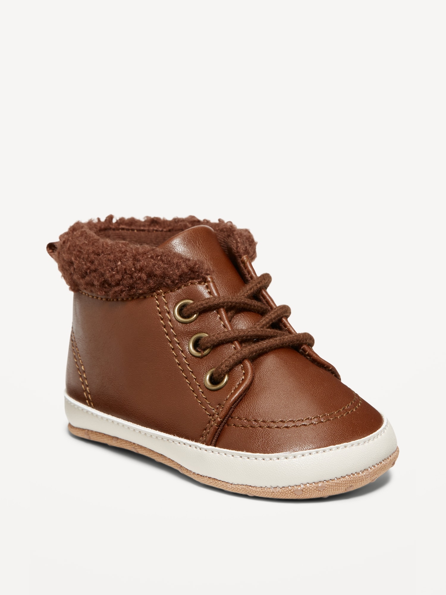 Faux-Leather Boots for Baby