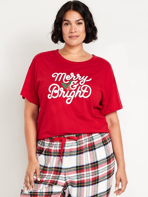 Image number 7 showing, Matching Holiday-Graphic T-Shirt for Women