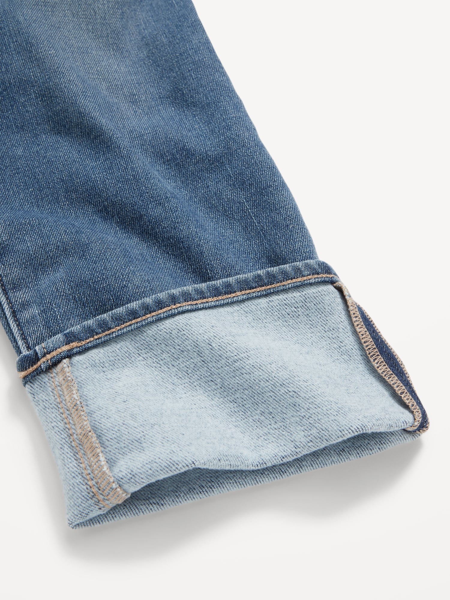 High-Waisted Built-In Warm OG Straight Ankle Jeans