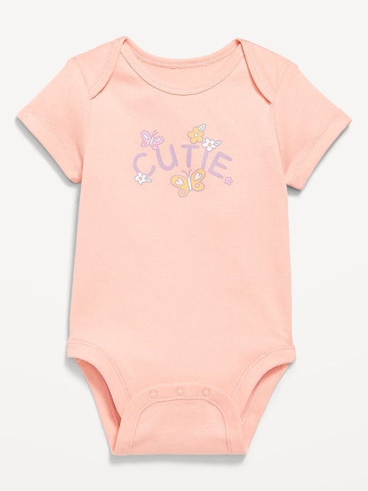 View large product image 1 of 2. Short-Sleeve Graphic Bodysuit for Baby