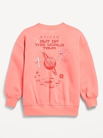 View large product image 3 of 3. Oversized Licensed Graphic Tunic Sweatshirt for Girls