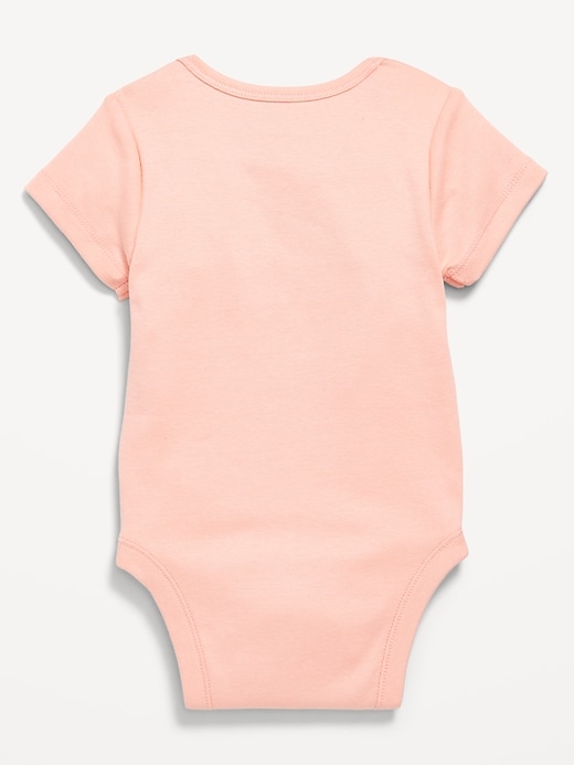 View large product image 2 of 2. Short-Sleeve Graphic Bodysuit for Baby