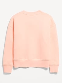 View large product image 3 of 3. Vintage Oversized Crew-Neck Graphic Sweatshirt for Girls