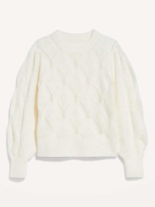 Image number 4 showing, Pointelle Sweater