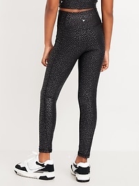 Image number 2 showing, High-Waisted PowerSoft 7/8-Length Side-Pocket Leggings for Girls