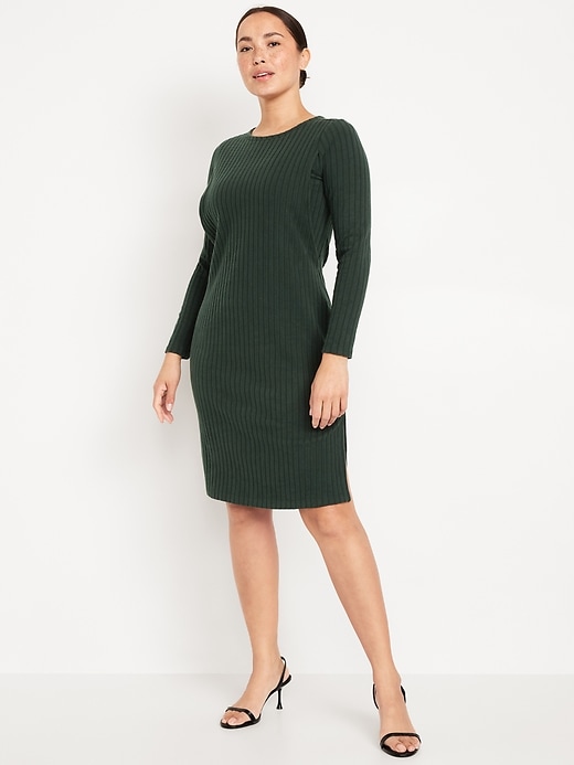 Image number 1 showing, Maternity Long-Sleeve Nursing Dress