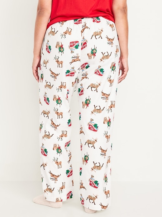 Image number 7 showing, Mid-Rise Printed Flannel Pajama Pants