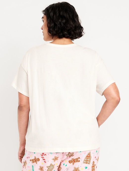 L'image numéro 8 présente T-shirt à imprimé assorti des Fêtes