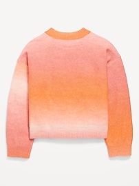 View large product image 3 of 3. SoSoft Crew-Neck Ombré Sweater for Girls