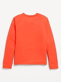 View large product image 3 of 4. Long-Sleeve Waffle-Knit Performance Top for Boys