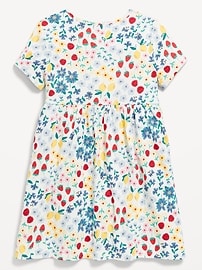 Image number 2 showing, Printed Jersey-Knit Short-Sleeve Dress for Toddler Girls