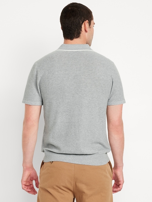 Image number 5 showing, Tipped Collar Polo Sweater