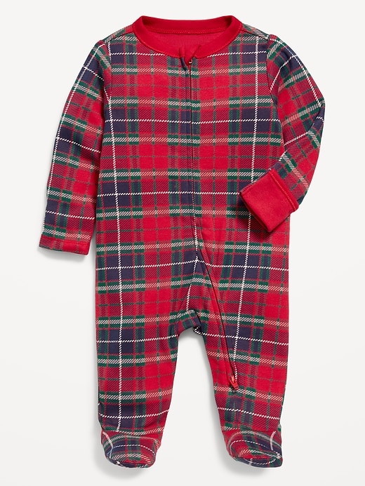 View large product image 2 of 3. 2-Way-Zip Printed Sleep &amp; Play Footed One-Piece for Baby