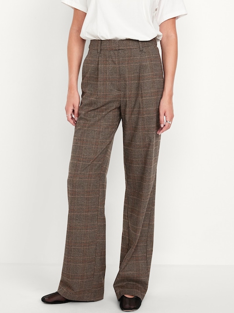 Extra High-Waisted Taylor Wide-Leg Trouser Pants