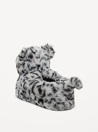 Voir une image plus grande du produit 4 de 4. Pantoufles en similifourrure à motif animalier pour Fille