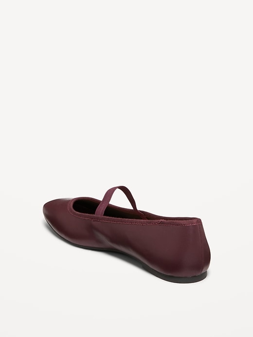 Image number 5 showing, Mary Jane Square-Toe Ballet Flats