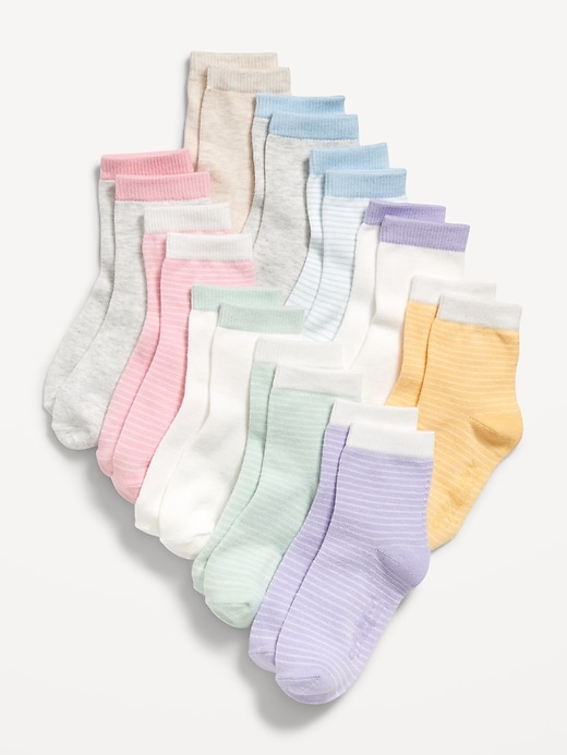 View large product image 1 of 1. Crew Socks 10-Pack for Toddler &amp; Baby