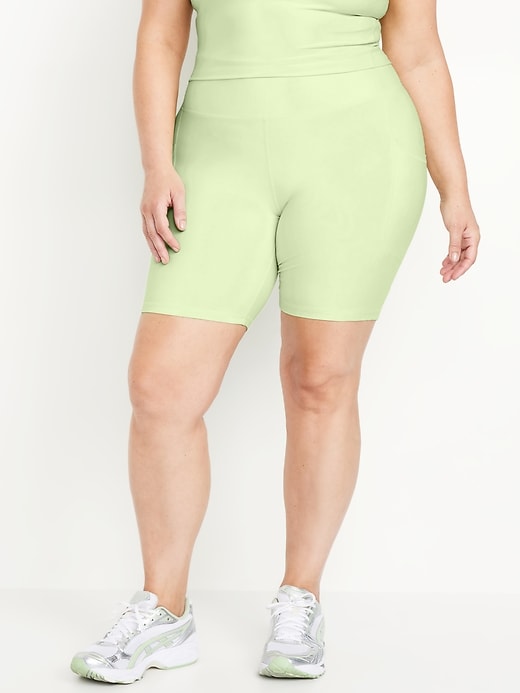 Image number 6 showing, High-Waisted PowerSoft Biker Shorts -- 8-inch inseam