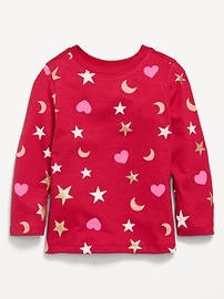 Image number 1 showing, Printed Long-Sleeve T-Shirt for Toddler Girls