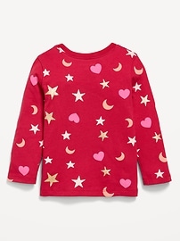 Image number 2 showing, Printed Long-Sleeve T-Shirt for Toddler Girls