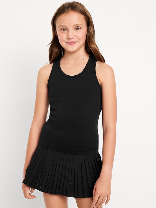 View large product image 1 of 4. Seamless Fitted Performance Tank Top for Girls