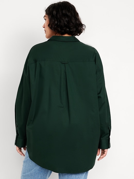 Image number 7 showing, Oversized Button-Down Boyfriend Shirt