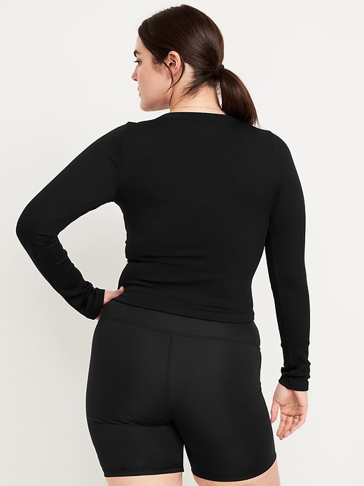 Image number 4 showing, Fitted Seamless Ribbed T-Shirt