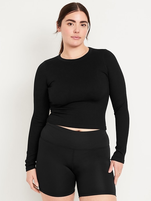 Image number 3 showing, Fitted Seamless Ribbed T-Shirt