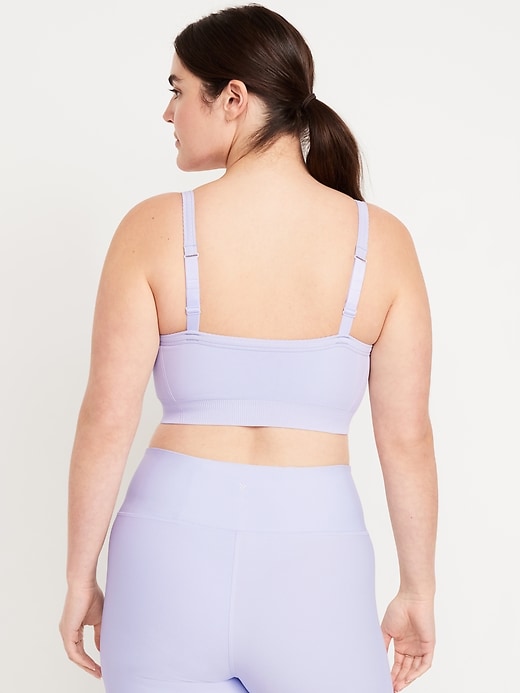 Image number 6 showing, Light Support Seamless Ribbed Sports Bra